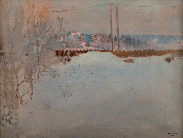 A Foggy Morning at Malmi | Oil Painting Reproduction