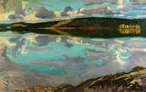 Lake Ruovesi by Akseli Gallen Kallela | Oil Painting Reproduction