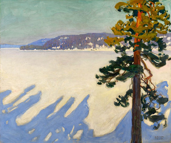 Lake Ruovesi in Winter 1916 | Oil Painting Reproduction