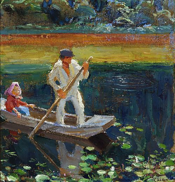 The Boat by Akseli Gallen Kallela | Oil Painting Reproduction