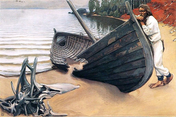 The Lamenting Boat by Akseli Gallen Kallela | Oil Painting Reproduction