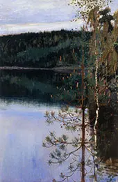 View of a Lake By Akseli Gallen Kallela