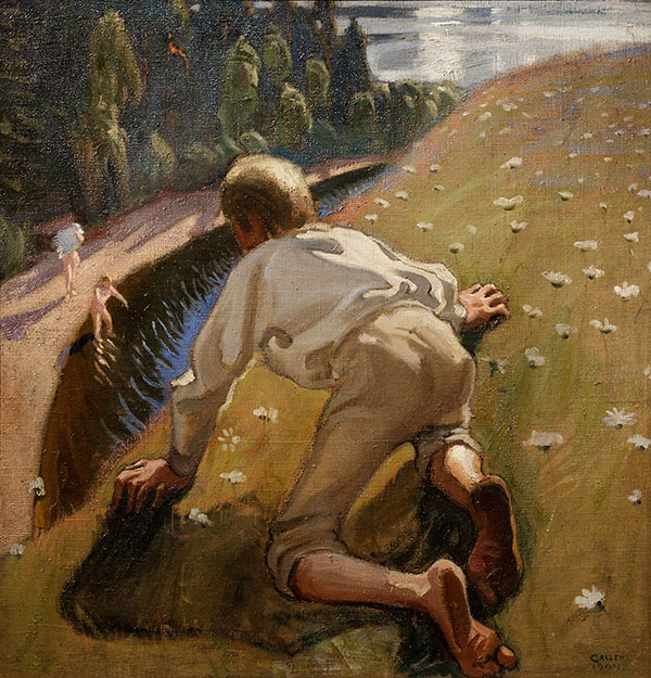 Young Faun by Akseli Gallen Kallela | Oil Painting Reproduction