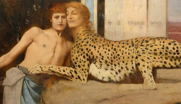 Caress of the Sphinx By Fernand Khnopff