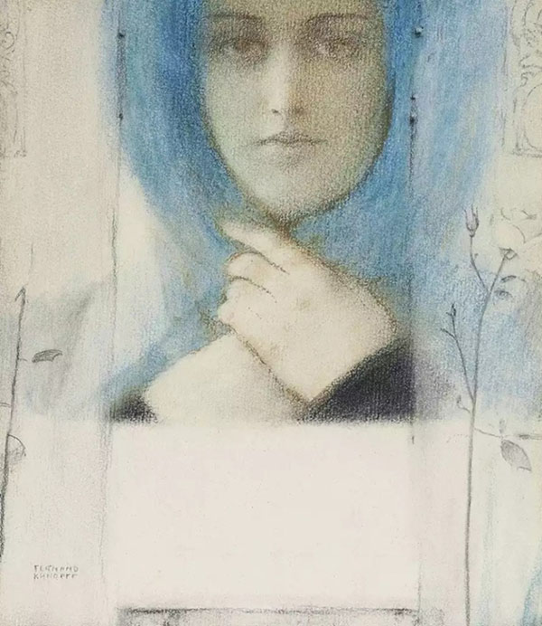 Clematis by Fernand Khnopff | Oil Painting Reproduction