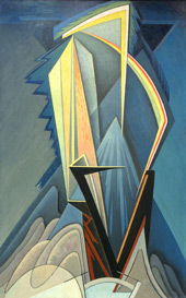 Mountain Experience Abstraction 140 verso By Lawren Harris