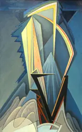 Mountain Experience Abstraction 140 verso By Lawren Harris