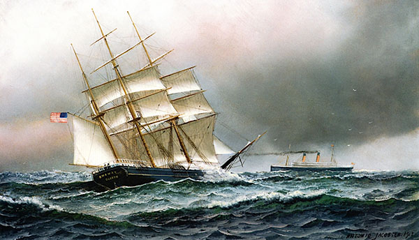 Onaway of Boston by Antonio Jacobsen | Oil Painting Reproduction