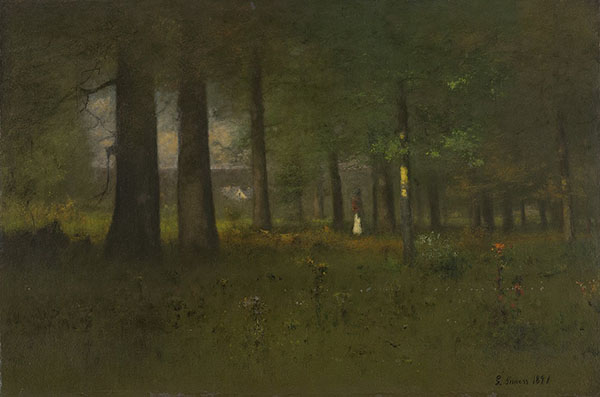 Edge of The Forest 1891 by George Inness | Oil Painting Reproduction