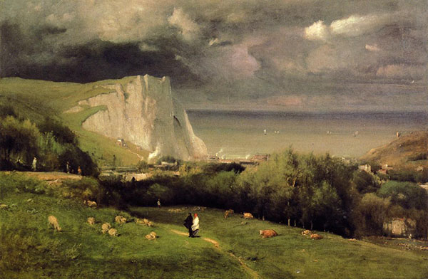 Etretat 1875 by George Inness | Oil Painting Reproduction