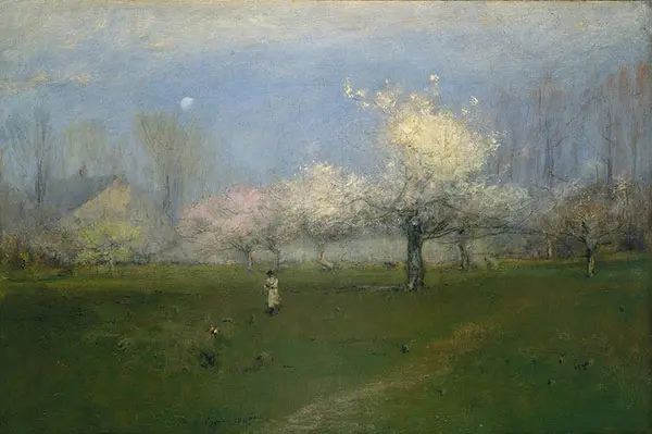 Spring Blossoms Montclair New Jersey c1891 By George Inness