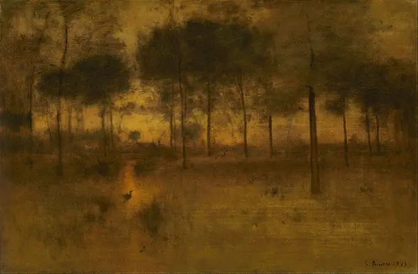 The Home of The Heron 1893 By George Inness