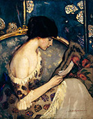 Girl on a Couch 1915 By Agnes Goodsir