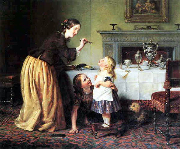 Breakfast Times Morning Games | Oil Painting Reproduction
