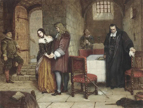 The Parting of Lord and Lady William Russell 1683 By Charles West Cope