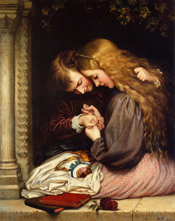 The Thorn 1866 by Charles West Cope | Oil Painting Reproduction