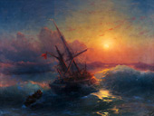 Shipwreck 1873 By Ivan Aivazovsky