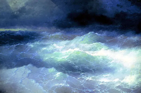 Among The Waves 1898 By Ivan Aivazovsky