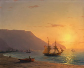 Sunset in Crimea 1865 By Ivan Aivazovsky