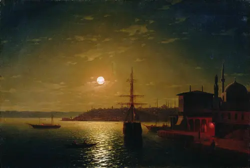 Golden Horn Bay, Turkey, 1845 By Ivan Aivazovsky
