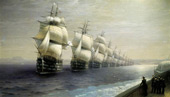 Parade of the Black Sea Fleet 1849 | Oil Painting Reproduction