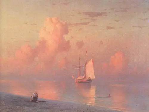 Sunset 1866 By Ivan Aivazovsky