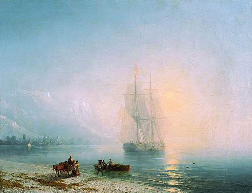 Calm Sea 1863 by Ivan Aivazovsky | Oil Painting Reproduction