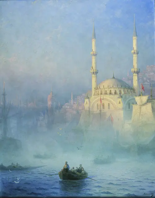 The Mosque at Constantinople By Ivan Aivazovsky