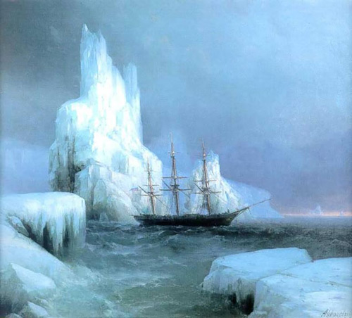 Icebergs 1850 by Ivan Aivazovsky | Oil Painting Reproduction