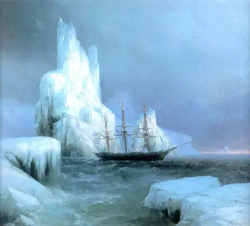 Icebergs 1850 By Ivan Aivazovsky