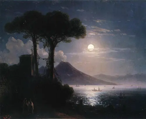 Moonlight in Naples By Ivan Aivazovsky