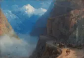 From Meta to Gudauri 1868 By Ivan Aivazovsky