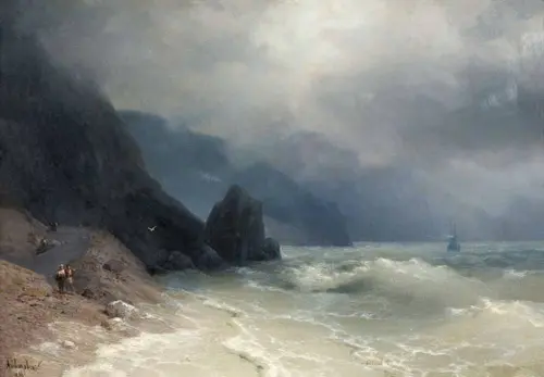 Oceanside 1886 By Ivan Aivazovsky