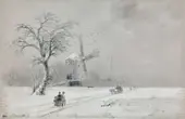 Winter in Ukraine 1874 By Ivan Aivazovsky