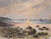 Bord de mer crepuscule en Bretagne By Claude Emile Schuffenecker