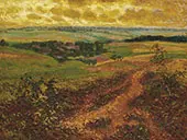 Paysanne se Reposant au Bord du Chemin By Claude Emile Schuffenecker