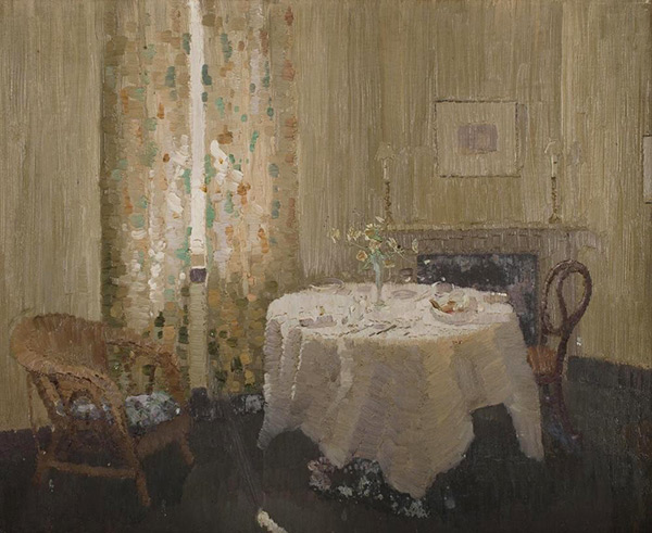 Interior with Table Setting by Elioth Gruner | Oil Painting Reproduction