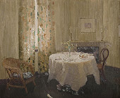 Interior with Table Setting By Elioth Gruner