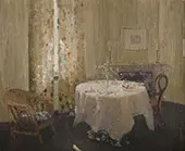 Interior with Table Setting By Elioth Gruner