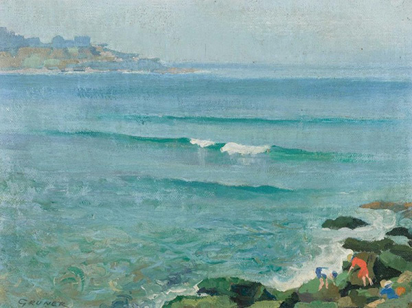 Peaceful Morning at Bondi by Elioth Gruner | Oil Painting Reproduction