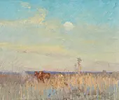 Ploughing 1917 By Elioth Gruner