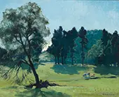 Sunlit Pasture By Elioth Gruner