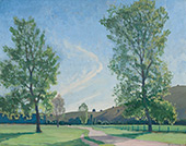 The Poplars c1926 By Elioth Gruner