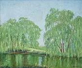Willow Reflection By Elioth Gruner