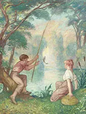 Fishing on The Ligne By Georges d'Espagnat