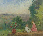 Landscape with Mother and Child By Georges d'Espagnat