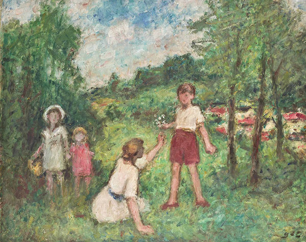 Mere et Enfants by Georges d'Espagnat | Oil Painting Reproduction