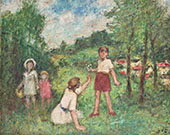 Mere et Enfants By Georges d'Espagnat