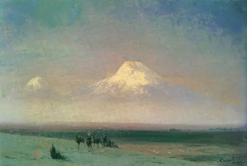 Valley of Mount Ararat 1882 By Ivan Aivazovsky