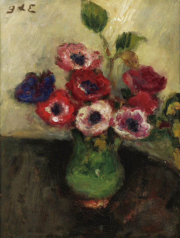 Vase with Anemones by Georges d'Espagnat | Oil Painting Reproduction